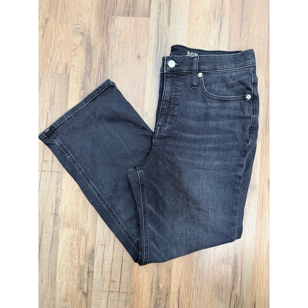 J.Crew Re-Imagined Slim Demi Boot Jeans 30P Petite Dark Wash‎ Candiani